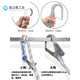 Insurance five-point safety belt safety belt for high-altitude work national standard rope wear-resistant hook large double customized 5-point European style L five-point type/single small hook/2 meter rope