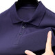 Camiseta de manga corta de algodón puro de 220 g Combinado para la solapa sólida de solapa de hombre NUEVO estilo de polo de mediana edad y jóvenes gris claro l