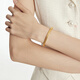 Chow Tai Fooks gebrochenes Gold Armband Bracelet (Arbeitsgebühr von 1620) 58 mm ca. 18G EOF1476