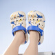 Balabala children's clogs lightweight non-slip sandals boys and girls shoes new summer trend white blue tone 30