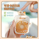 Chajin Cute Panda Mini Handheld Small Fan Fan al aire libre Fan Fan Fan para niños 9230-marrón