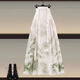 DWRW MINT GREEN MAMBO-STYLE NEUE CHINESS HANFU TOP Kleid Frauen 2025 Frühling und Sommer New Chinese Style Horse-Mart Rock Set Hanfu Top + 1289 Pink Horse-Mart-Rock Zwei-teilige Set 2xL empfohlen 140-160jin [Jin gleich 0,5 kg]
