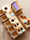 Dyai Montessori Early Education Toys 1-Jährige Babyausbildungstraining für Kinder für Kinder in 8 bis 18 Monaten Makkaron Coin Box