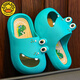 G.duck Little Yellow Duck Boy Dinosaur Summer Children's Slippers Home Baotou Indoor Non-slip Super Soft Baby Boy Cartoon Sandals Little Yellow Duck Dinosaur/Green Size 32-33 Foot Length 19-19.5 Wear