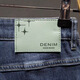 HUALIN FASHION autumn blue embroidered jeans Korean style slim-fit trendy trousers Yiniu 9905 blue 28