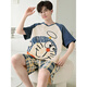 Liu Chaobu Pajamas Pajamas Pajamas Algodón de algodón de verano 2025 Nuevo adolescente delgada Caricomunidad de alumno gran tamaño WB-1343 M pequeño adecuado para aproximadamente 155 cm de altura y peso 80-