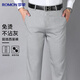 Romon [anti-wrinkle-free ironing] trousers for men, middle-aged and young casual pants for men, business formal wear straight-leg daddy wear trousers