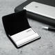 
Geboni business card box real cowhide business card holder men and women business card bag business gift business card box large capacity card bag card holder curve black [cowhide material]