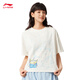 
Li Ning Toy Story Joint Series丨T-shirt Women's 2025 New Loose Short-Sleeve Cultural Shirt AHSV690 Milky White-1 M