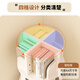 Xiaojiangcai bookshelf 360-degree rotating floor-standing vertical simple bookcase integrated home living room storage multi-layer storage rack 5 layers