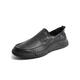 Senda Loafer men's shoes summer new style shopping mall same style one-legged bean shoes casual leather shoes 1BH01BM3 black 43