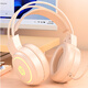 HP H100 Gaming Headset Headset with Microphone E-Sports Internet Cafe Game Chicken Delta Mobile Hearing and Positioning 3.5mm+USB Milk Tea Color