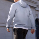 阿迪达斯 （adidas）外套男士2024夏季新款运动服跑步健身训练梭织连帽夹克休闲上衣 IN1484浅银 L