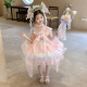 蚁派女童洛丽塔吊带裙2025新款儿童美乐蒂甜美连衣裙生日礼服蓬蓬纱裙 粉红色(6628美乐蒂吊带裙+裙撑) 140 建议7-8岁 (身高135左右)