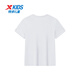 Xtep Girls Short Sleeve Shorts Set Summer 2025 New Children's Fashionable Medium and Large Children Summer Sports Two-Piece Set Pearl White [Cool Short Sleeve + Quick Dry Shorts] 150 cm