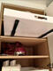 Süßer Miaomiao Schrank Innenschubladen Stachbahn Schiene Pallet Küchenlagerkorb unter Waschbecken Pull-Pull-Aufbewahrungsmaschinenschrank Pallet Weiß mit Spur + Nanokleber 15258 cm