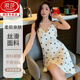 Langsha Seda Camiseta Camiseta Cool Sospeche de verano Estilo de mujeres 2025 nueva imitación de mujeres seda nueva ropa pequeña para mujeres AM-11949 M [sugerido 80-100Jin [Jin equivale a 0.5 kg]]]