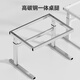 JD.com Kinderschreibtisch, Studienschreibtisch, Stuhl, Schreibtisch [importiertes Massivholz kleiner Wohnung Hand-Kurbel Lift] 80 cm Morandi Blau