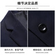 罗蒙（ROMON）西服套装男士修身职业正装商务伴郎服新郎服结婚礼服 藏青色3XL