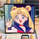 Clcey niedlicher Cartoon Sailor Moon Digitalölmalerei DIY Kinder handbemalte Acrylölmalerei Schlafzimmer Hängende Malerei