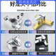 Water mixing valve, hot and cold water, all copper triple switch, pressurized shower set, bathroom thickened anti-freeze universal shower faucet, thickened alloy triple faucet 15CM693g