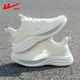 
Huili women's shoes and sneakers for women 2025 summer new breathable casual net shoes for women soft sole lightweight and versatile shock-absorbing running shoes white and green [cushioning soft elastic, light and breathable] 37