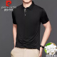 Pier Cardin high-end 100% mulberry silk short-sleeved T-shirt for men's summer high-end business and casual young and middle-aged silk Polo shirt white 1050 L 170 recommended weight 121-135 Jin [Jin equals 0.5 kg]
