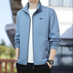 Septwolves Jacket Men's Spring and Autumn New Jacket Men's Velvet Warm Casual Top Q2236 Blue Spring and Autumn Black Velvet One Size 2xl
