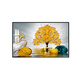 
PHTY bathroom hanging paintings with high-end feel without punching horizontal banner decoration paintings waterproof bathroom wall toilet toilet ZSH15816-Big Leaf Enhanced Outer frame 80x60cm Givenchy aluminum alloy frame + organic