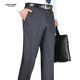 
Jiumuwang summer thin mulberry silk men's trousers in middle-aged high waist straight-leg formal casual suit pants 9901 navy blue 29 2 feet 2