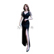 
For Zhishu's new KTV sexy nightclub long skirt bathing sauna technician temperament evening dress long bar work clothes Add B3883 black + S
