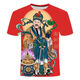 Xueedeya Summer New God of Wealth Series Series D-Print Slim Slim Funmy Funck Formable Fushy Mading и женская одежда TXC2691 Дети с одним размером 130 50-65JIN [JIN равно 0,5 кг]