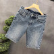 Summer thin denim five-point pants for men Korean style trendy slim denim shorts summer stretch men's trousers breeches 5 blue-ju-K844 29 [waist circumference 2 feet 2]