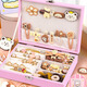 
Aijep children's jewelry gift box set hair clip jewelry girl birthday gift 3-6 year old children toy princess