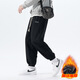 Gtyuwvg400g Super Soft plus Samtsporthosen für Männer 2024 Herbst- und Winter-Gelegenheits-Sporthosen für Männer Hong Kong Style Lose 683 Light Grey Plus Velvet 4xl