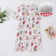 Jingpufei Summer en vyerro de manga corta con almohadilla con almohadilla de dibujos animados dulces de algodón de algodón medio cómodo HDS-9926# Puppy manchado M 160