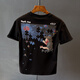 Guangan Aepe High-End-Kurzärärmel-T-Shirt für Herren Sommer Neue Top Trendy Marke Insatile Basis-Hemd-Hals-Buchstaben gedrucktes T-Shirt 9926 Weiß L 120-140jin [Jin entspricht 0,5 kg]
