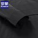 ROMON men's windbreaker jacket men's mid-length spring and autumn new trendy cloak coat casual hooded jacket men's black 170