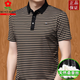 MONTAGUT Mulberry Silk Men's Short Sleeve T-Shirt Lapel 2025 New Summer Dad Ice Silk Polo Shirt Black 9906