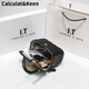 Calculate / Keenck Bag féminin pour femme haut de gamme authentique sac en cuir féminin 2024 Nouveau petit sac de diamant de parfum Sac de chaîne de diamant Camellia Volyle Black Authentic 1049 Sac-cadeau