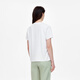 Aigle Ai Gao Kurzarm T-Shirt Frühling und Sommer Klassiker Outdoor Outdoor Outdoor Outdoor Outdoor Outdoor Casual Mode Einfacher runder Nackenpullover Pure Cotton Women Super hellweiß AV754 L (170/92A)