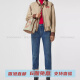 博柏利（BURBERRY）徽标图案佩格 帆布 帆布包水桶包单肩斜挎手提包 小号 女款 基础装(包+防尘袋)