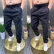 
[693 people collect] Spring and Autumn Large Size jeans for men loose plus fat plus bigger fat Brother Harem pants straight black 8XL 240-265Jin [Jin equals 0.5 kg]