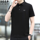 JEEP SPIRIT短袖男士T恤夏季商务休闲Polo.衫领打底衫刺绣衣服 绿色  HC=3882# M