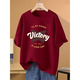 With pure YISHION Korean version of fat mm apricot pure cotton short-sleeved T-shirt for women 2025 new summer large-size slimming shoulder half-sleeved top trendy 1047# Navy Blue [Pure Cotton] XL [Suggested 135-155Jin [Jin equals 0.5 kg]]