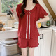 Xianxiyi Sommer Neue Wolke Baumwollpyjamas weibliche Prinzessinstil süße Heimkleidung Set JDX-9904C# 180 XL