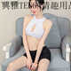 透视开档免脱激情套装制服诱惑 sm角色扮演秘书制服性感OL紧身弹 白上衣+黑裙子+领结+T裤1342 均码