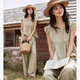 
Vanciman temperament casual flying sleeve top wide-leg pants suit for women 2025 summer new style free matching set M9901 khaki S