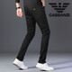 Falamone Armani Jeans Pure Black Jeans de alta gama Men's Spring and Autumn Nuevo estilo coreano Marca moderna Men White White Pure White Modelo de cuatro estaciones 28 2 pies 1 cintura