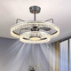 La nueva luz del ventilador de techo invisible de Opple Lighting para 2025, comedor para el hogar de energía eólica grande, el ventilador eléctrico de la habitación del ventilador eléctrico MUTE 9227/NEGRO CONVERTOR DE FRECUENCIA DE 60 cm Control remoto + voz directa